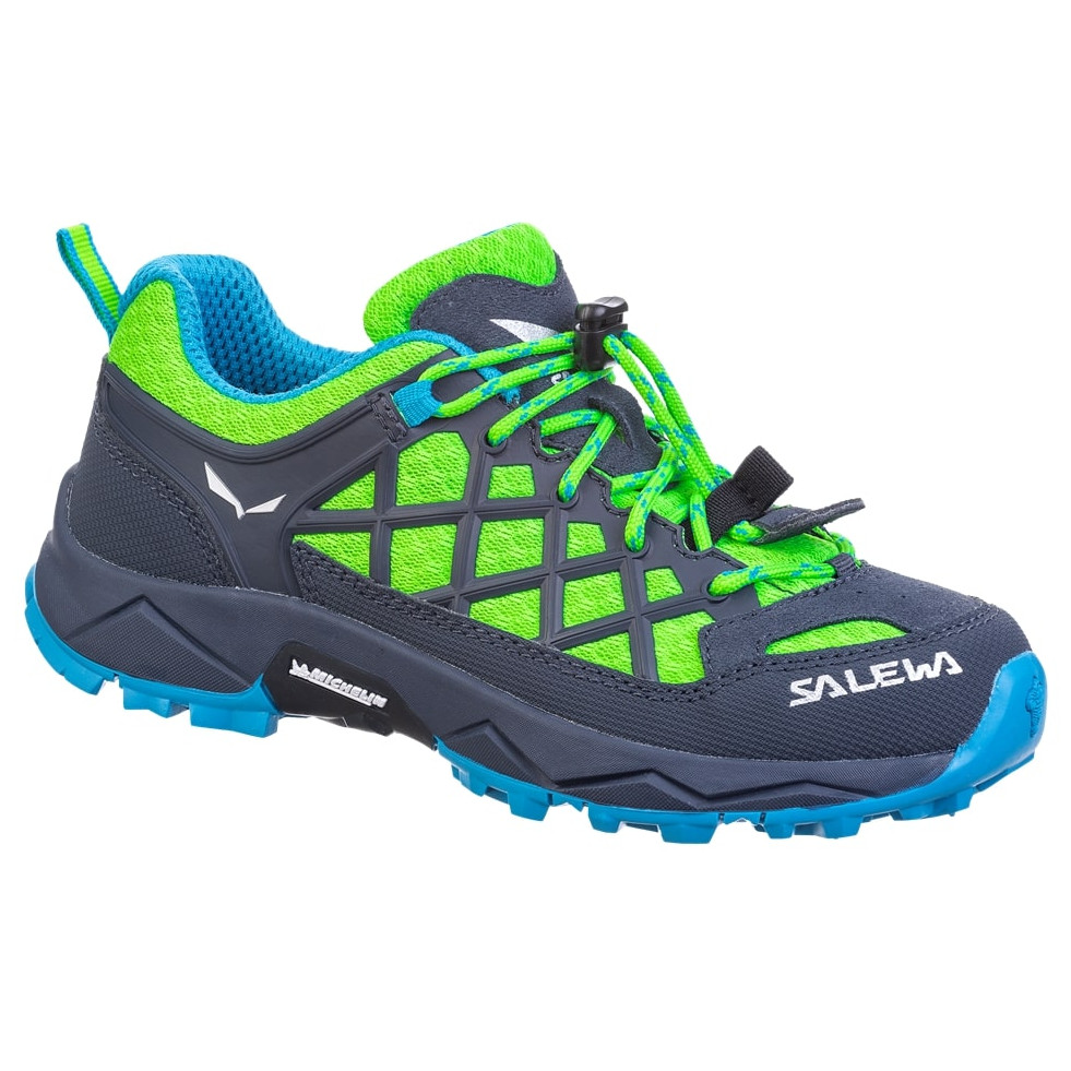 Dětské boty Salewa Jr Wildfire Velikost bot (EU): 32 / Barva: modrá/zelená