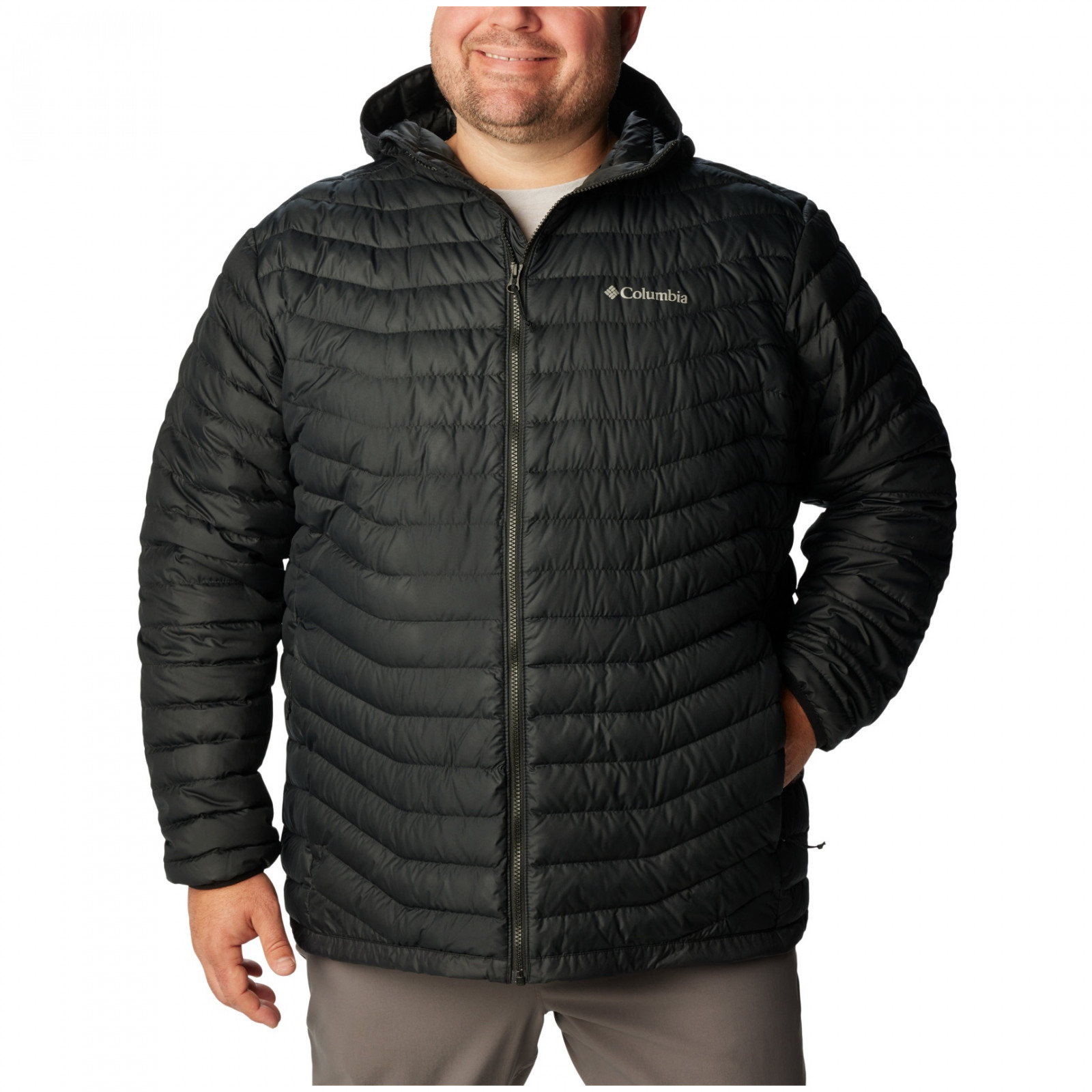 Pánská bunda Columbia Westridge™ Down Hooded Jacket Velikost: L / Barva: černá