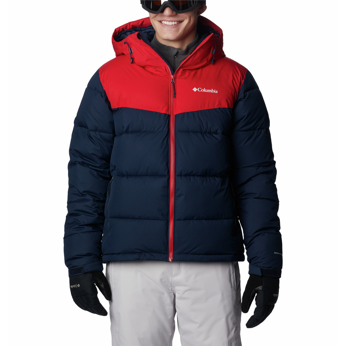 Pánská zimní bunda Columbia Iceline Ridge™ Jacket Velikost: L / Barva: modrá/červená