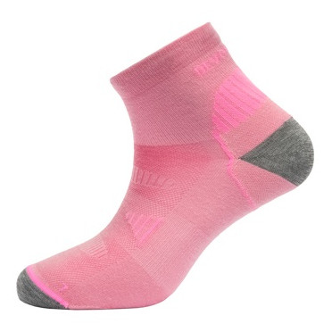 Ponožky Devold Running Merino Ankle Sock Wmn Velikost ponožek: 35-37 / Barva: růžová/šedá