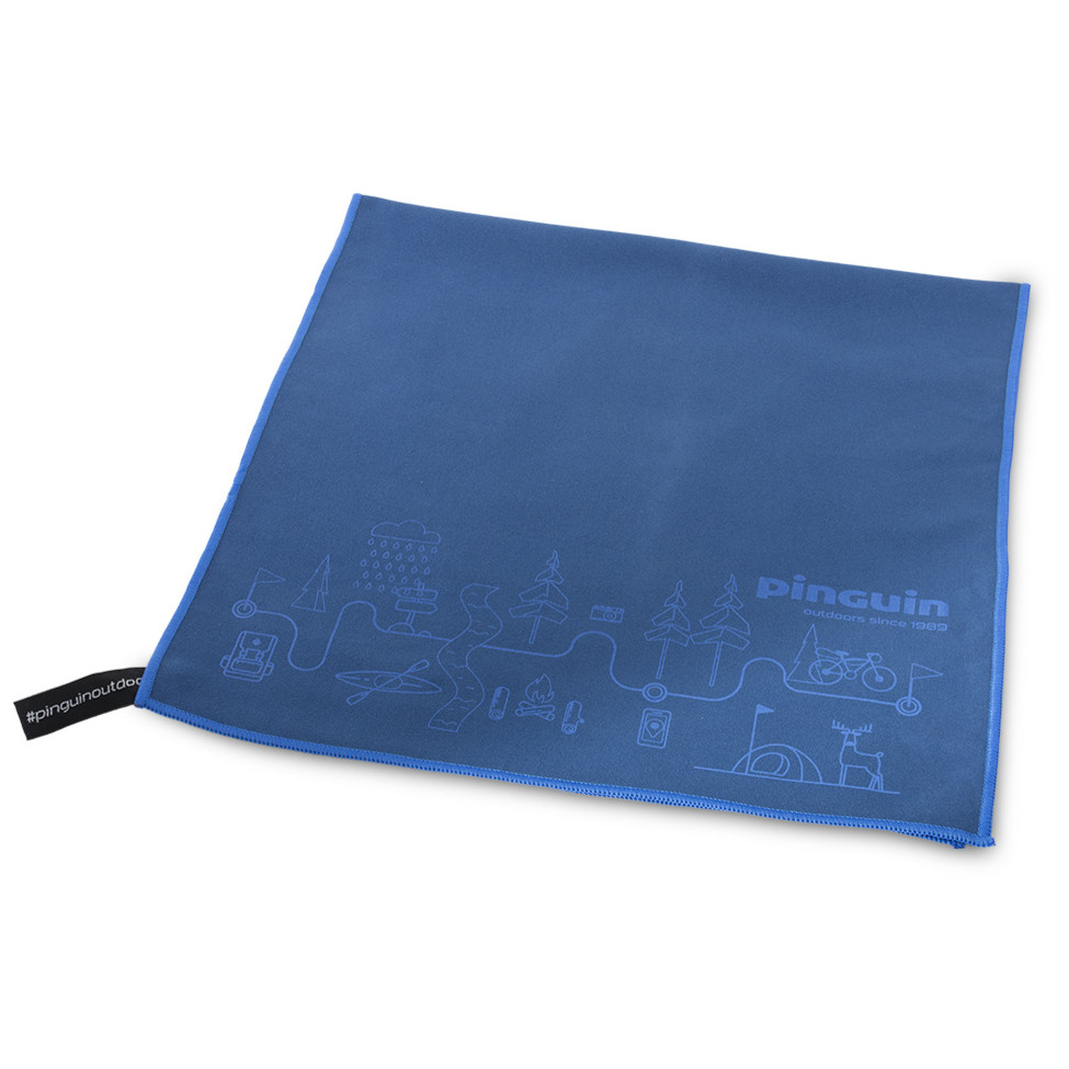 Ručník Pinguin Micro Towel Map XL Barva: modrá