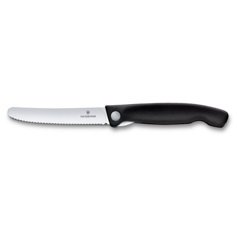 Skládací nůž Victorinox Swiss Classic - vlnkové ostří Barva: černá