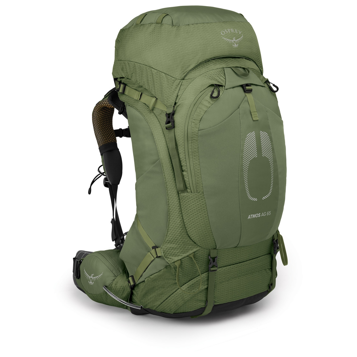 Turistický batoh Osprey Atmos Ag 65 Velikost zad batohu: L/XL / Barva: zelená