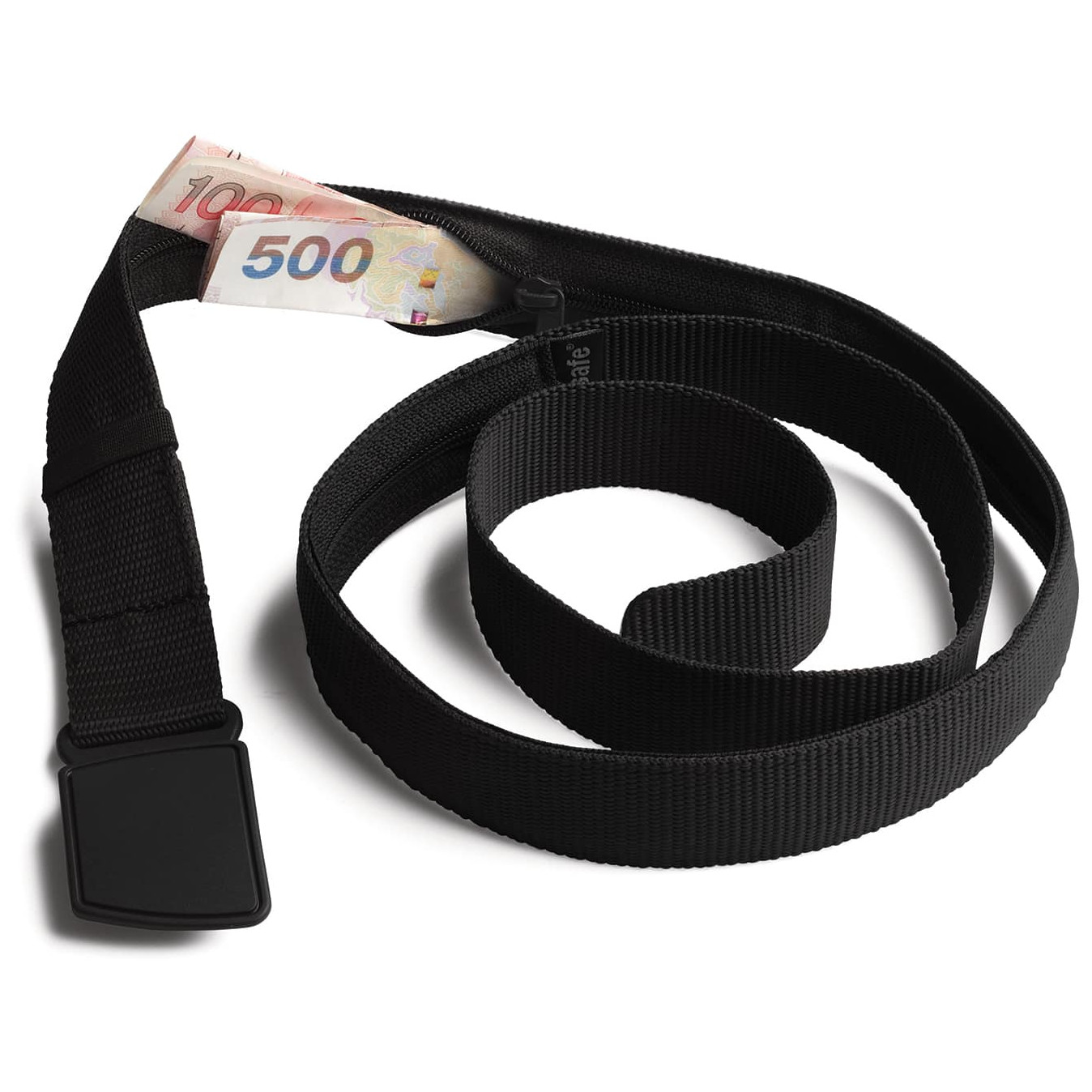 Bezpečnostní pásek Pacsafe Cashsafe Wallet Belt Barva: černá