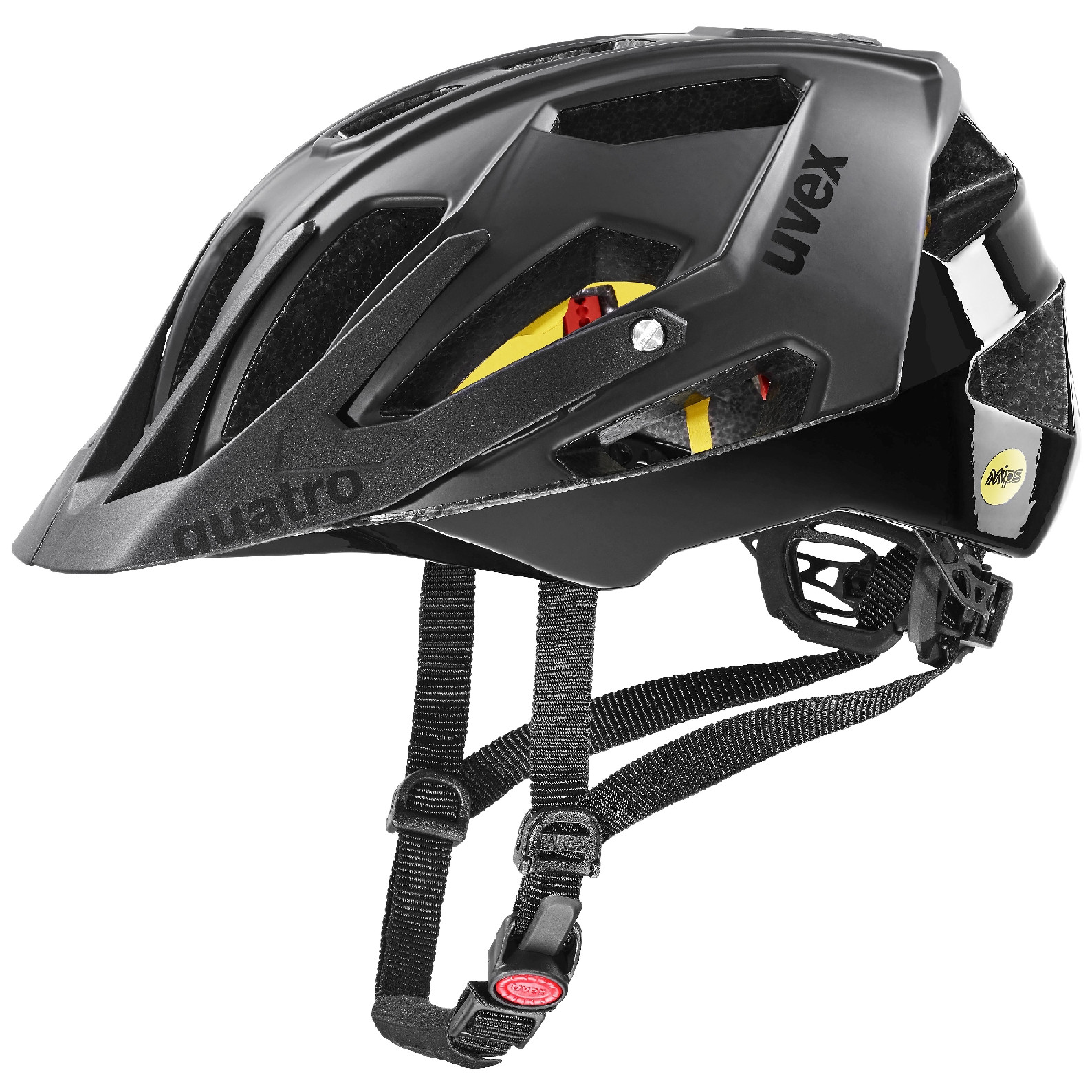 Cyklistická helma Uvex Quatro Cc Mips Velikost helmy: 56-60 cm / Barva: černá