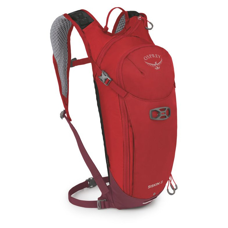 Cyklistický batoh Osprey Siskin 8L Velikost zad batohu: regular / Barva: červená