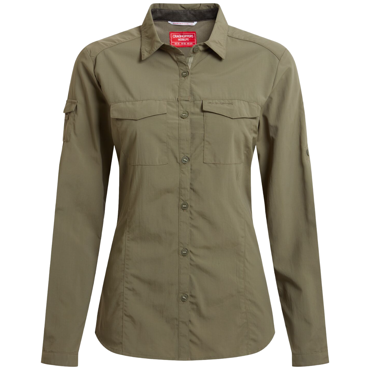 Dámská košile Craghoppers NosiLife Adventure Long Sleeved Shirt III Velikost: S / Barva: zelená