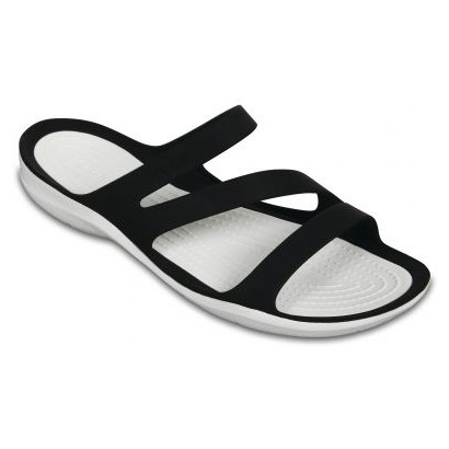 Dámské pantofle Crocs Swiftwater Sandal W Velikost bot (EU): 36-37 / Barva: černá/bílá