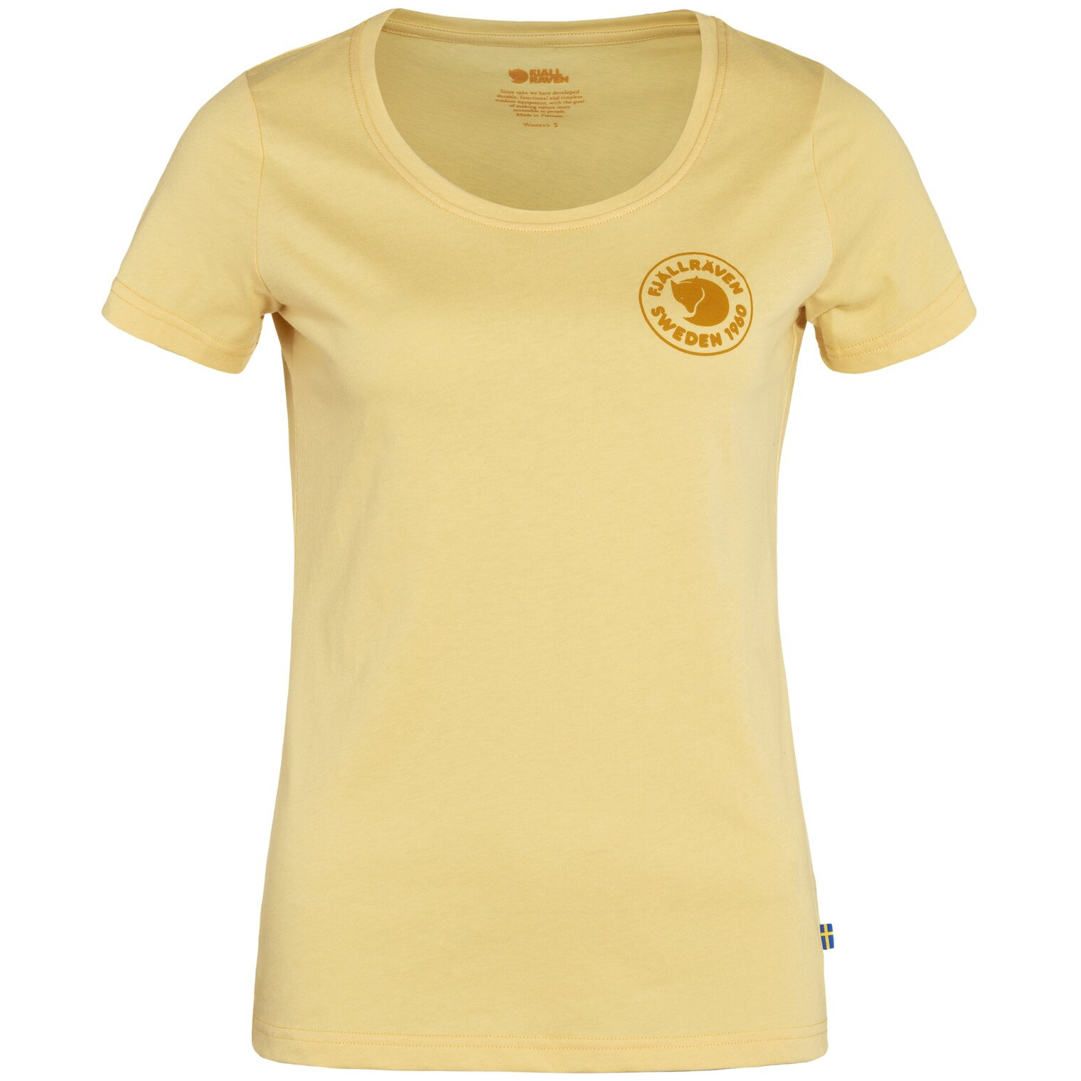 Dámské triko Fjällräven 1960 Logo T-shirt W Velikost: S / Barva: žlutá