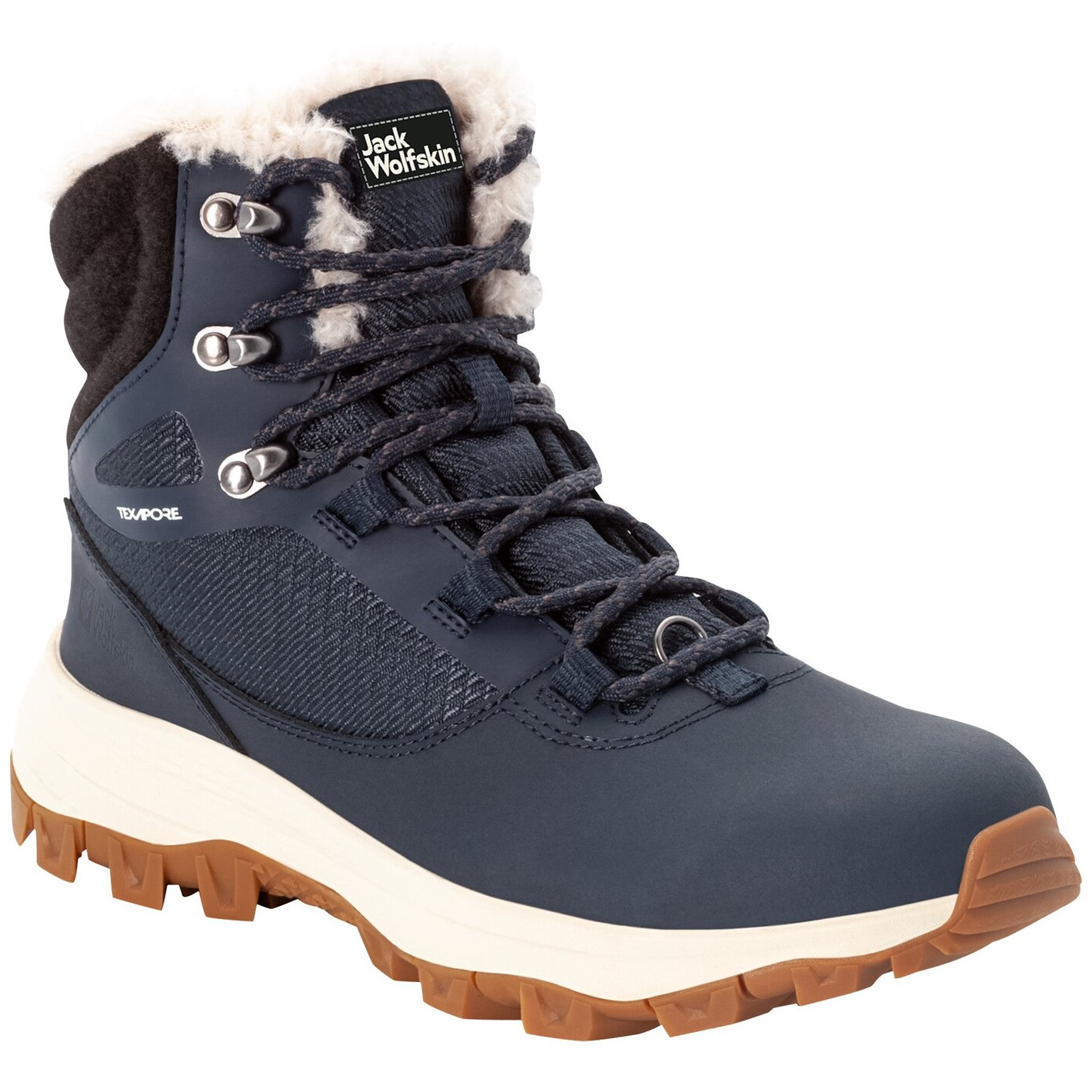 Dámské zimní boty Jack Wolfskin Everquest Texapore High Velikost bot (EU): 38 / Barva: tmavě modrá