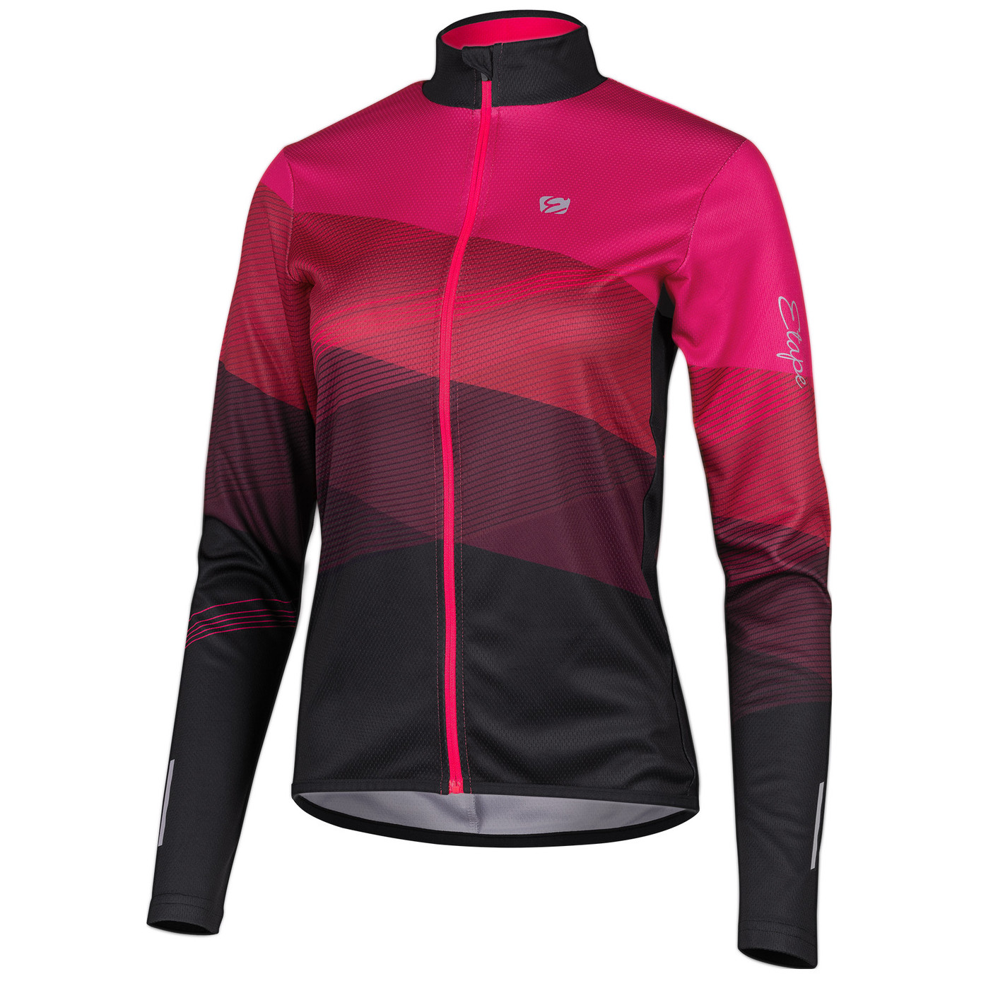 Dámský cyklistický dres Etape Gaia Velikost: S / Barva: černá/růžová
