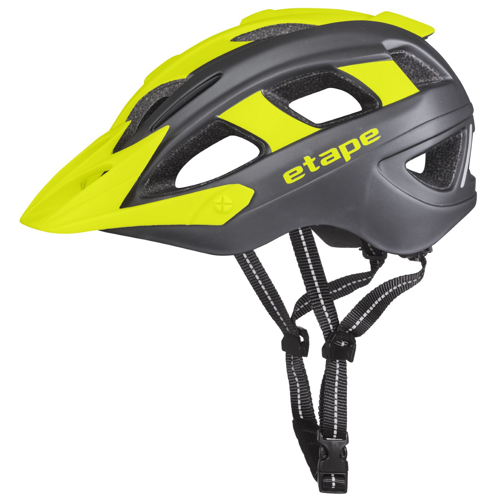 Dětská cyklistická helma Etape Hero Velikost helmy: 48-53 cm / Barva: šedá/žlutá