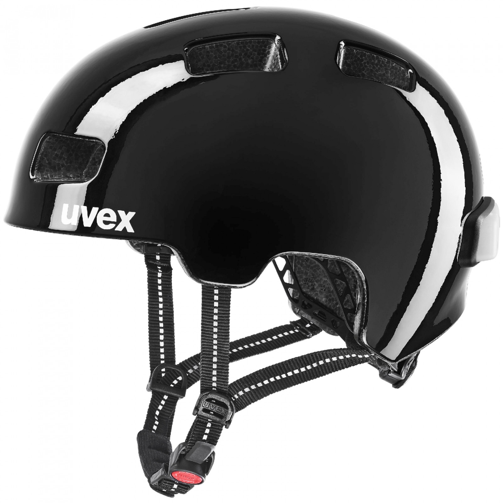 Dětská cyklistická helma Uvex City 4 Mini Me Boys Adult Velikost helmy: 58-61 cm / Barva: černá