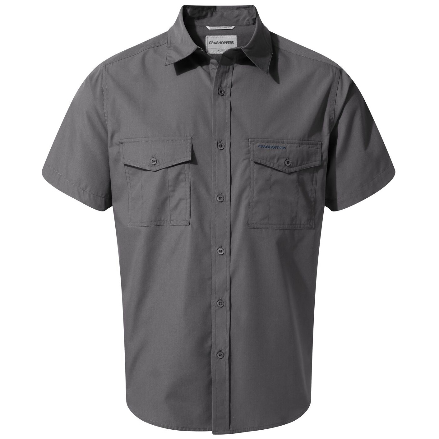 Pánská košile Craghoppers Kiwi Short Sleeved Shirt Velikost: L / Barva: šedá