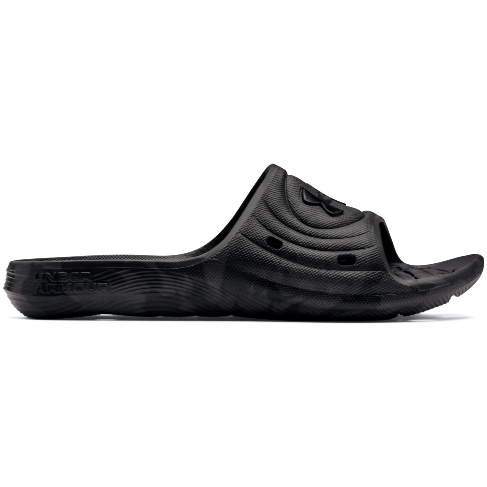 Pánské pantofle Under Armour M Locker Camo Velikost bot (EU): 40 / Barva: černá