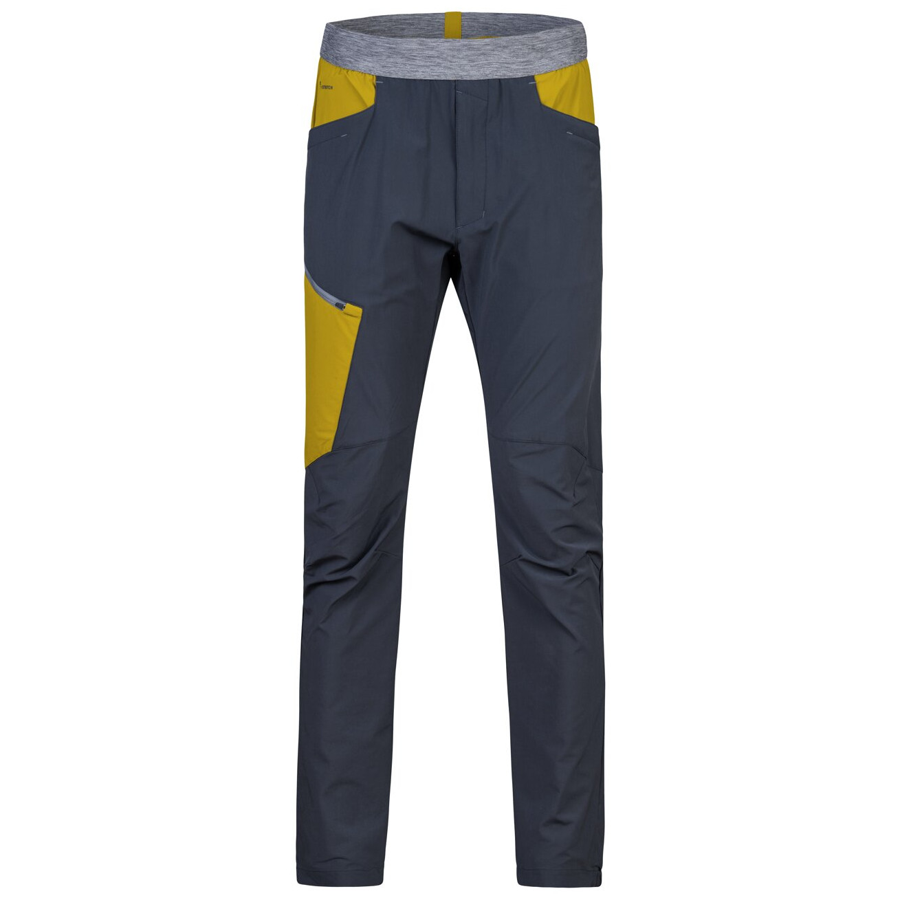 Pánské softshellové kalhoty Hannah Torrent Velikost: L / Barva: šedá/žlutá