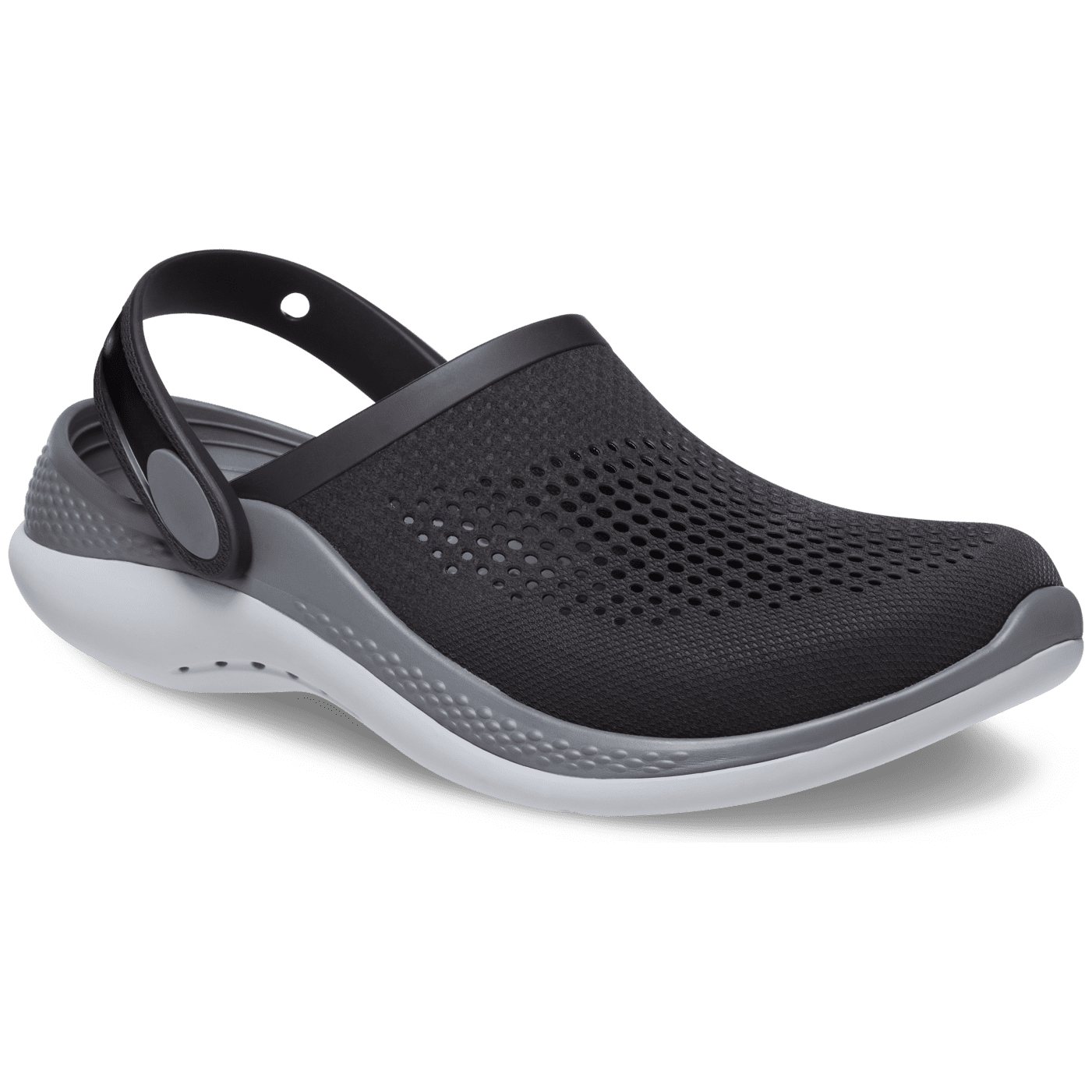 Pantofle Crocs LiteRide 360 Clog Velikost bot (EU): 37-38 / Barva: černá/šedá