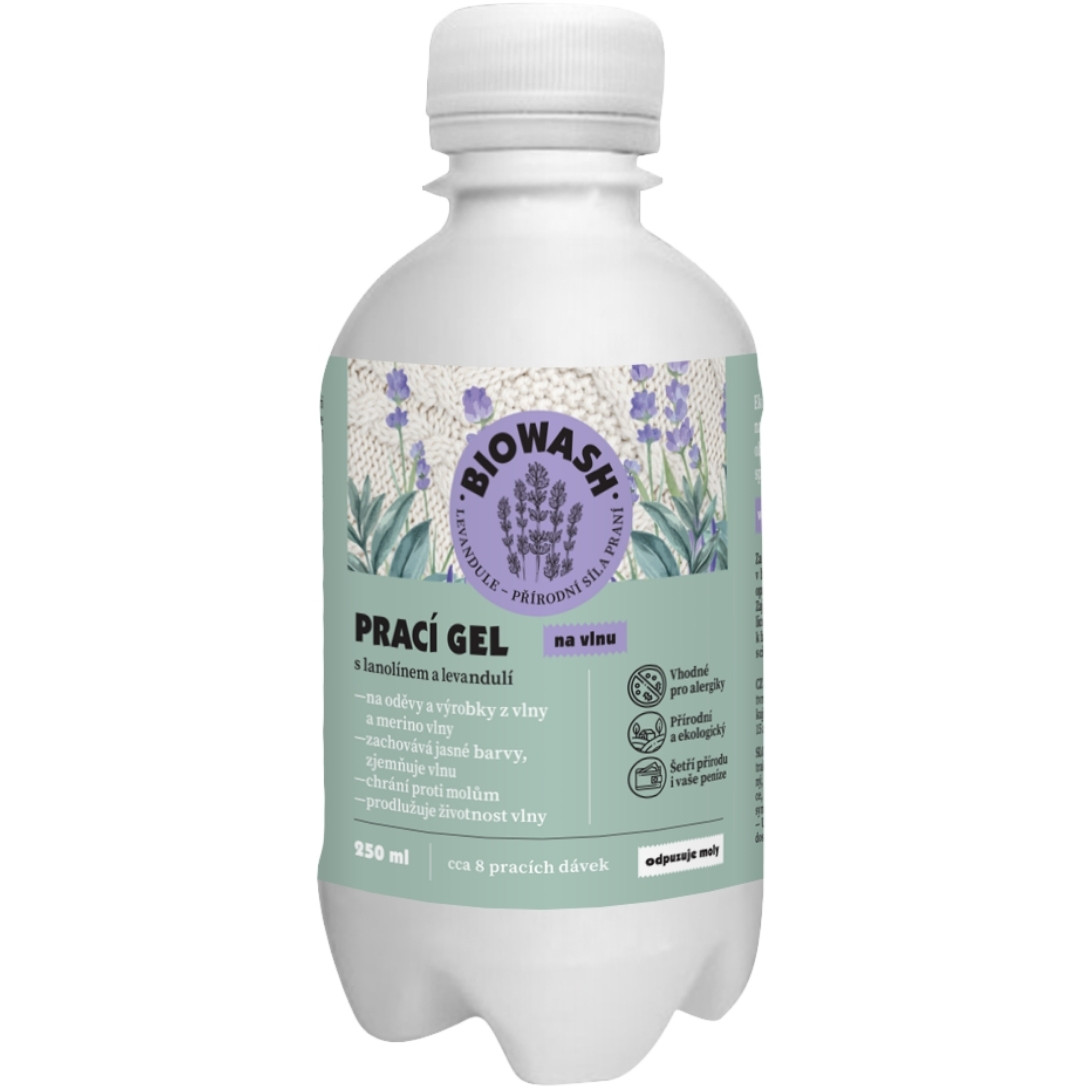 Prací gel Biowash s lanolínem Příchuť: levandule