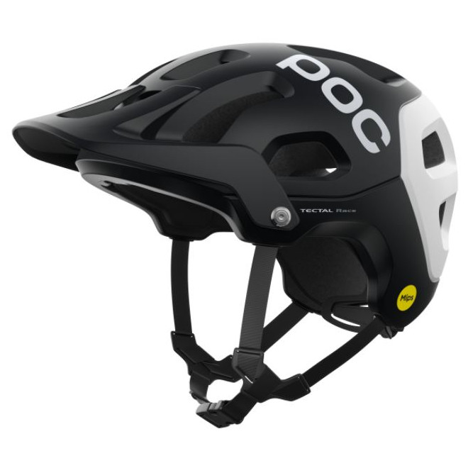 Cyklistická helma POC Tectal Race MIPS Velikost helmy: 55-58 cm / Barva: černá/bílá