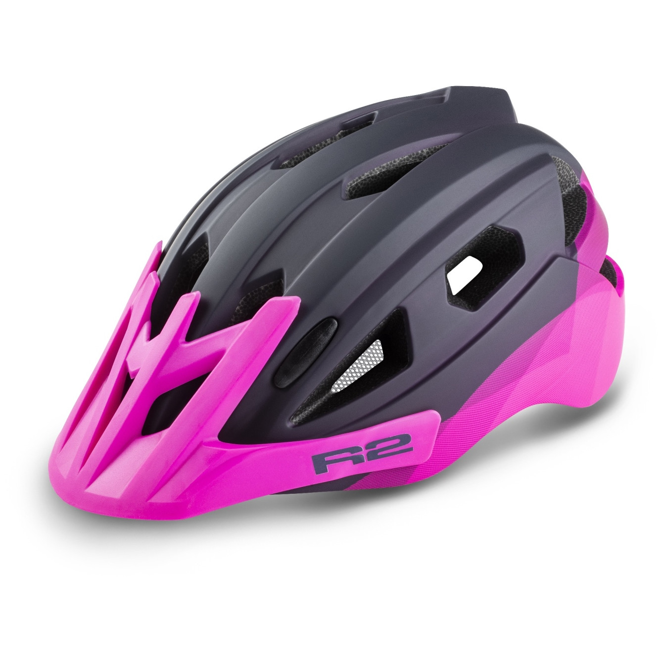 Cyklistická helma R2 Wheelie Velikost helmy: 52-56 cm / Barva: černá/fialová