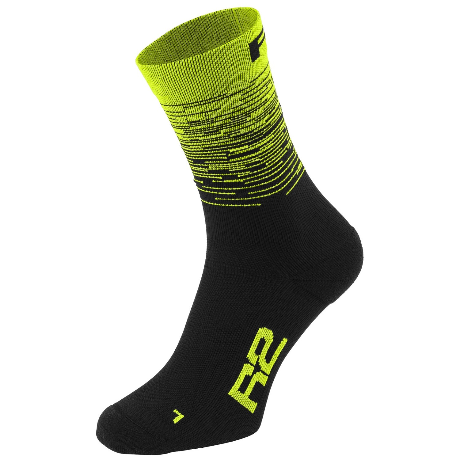 Cyklistické ponožky R2 Race Velikost ponožek: 39-42 / Barva: černá/žlutá