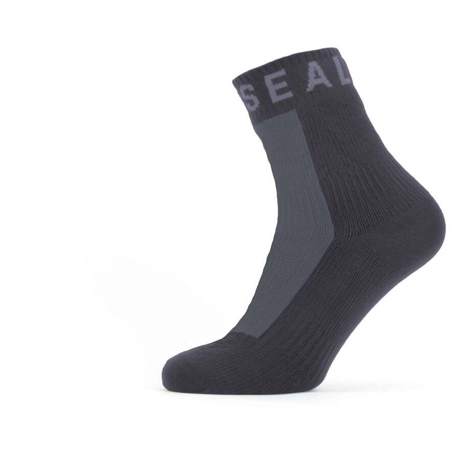 Nepromokavé ponožky SealSkinz Dunton Velikost ponožek: 36-38 / Barva: černá/šedá