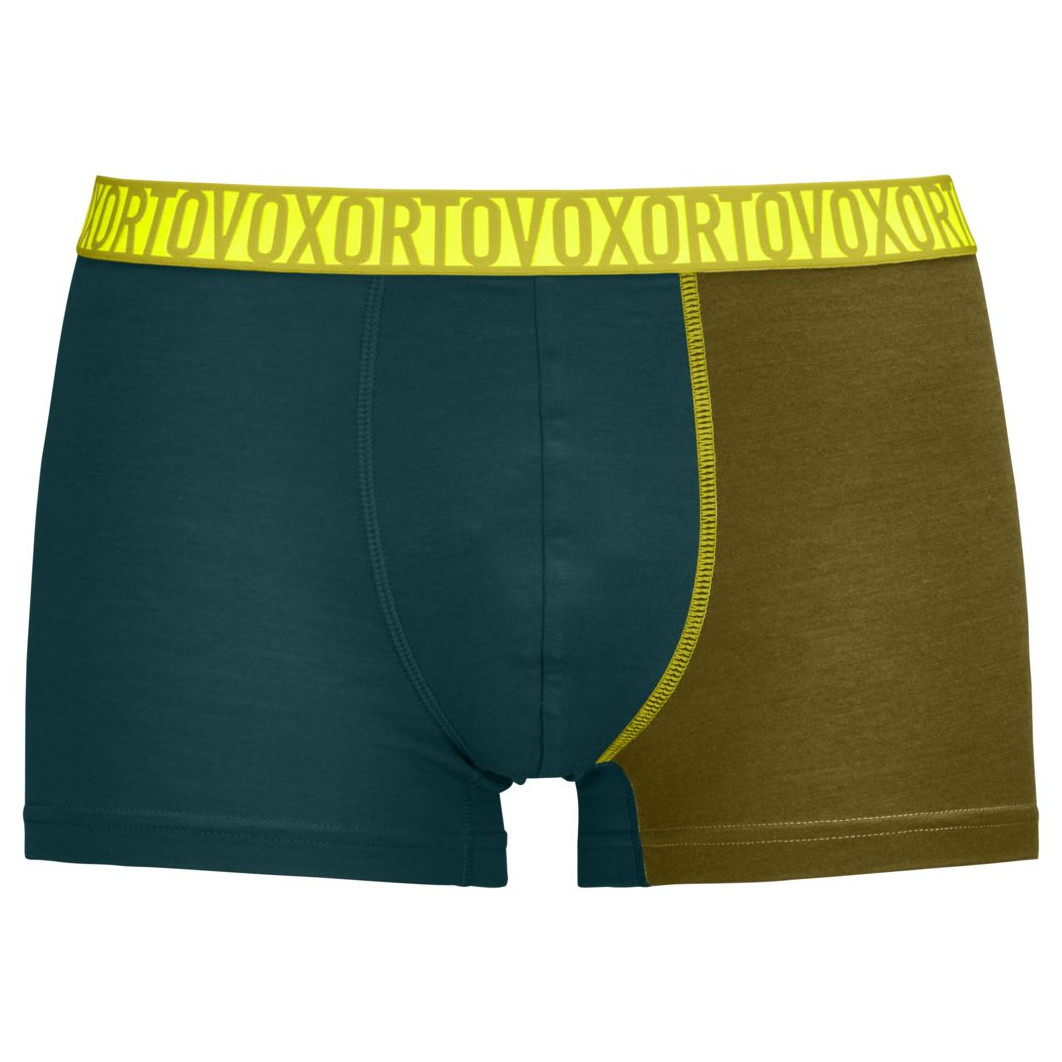 Pánské boxerky Ortovox 150 Essential Trunks M Velikost: XL / Barva: černá/hnědá
