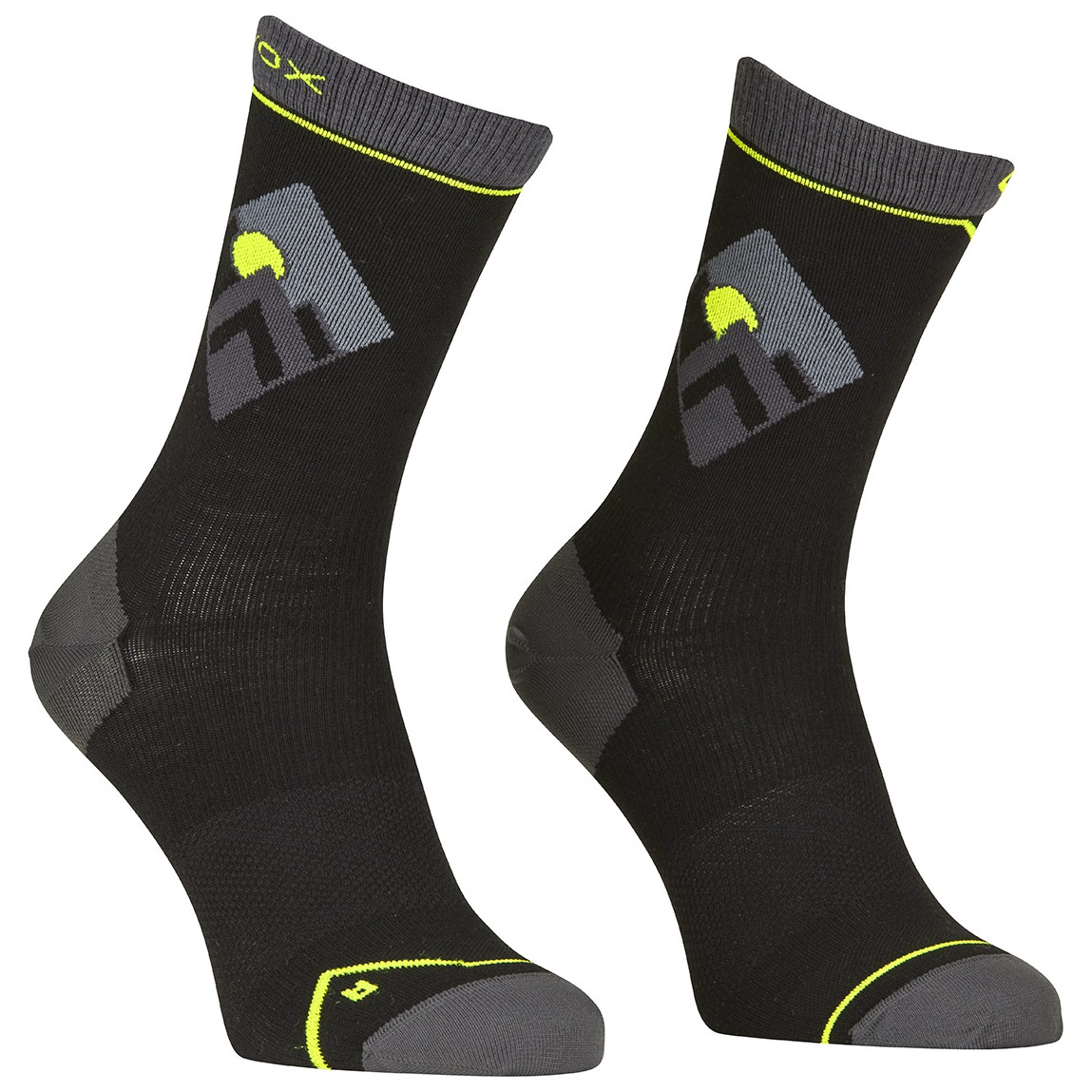 Pánské ponožky Ortovox Alpine Light Comp Mid Socks M Velikost ponožek: 39-41 / Barva: černá/šedá