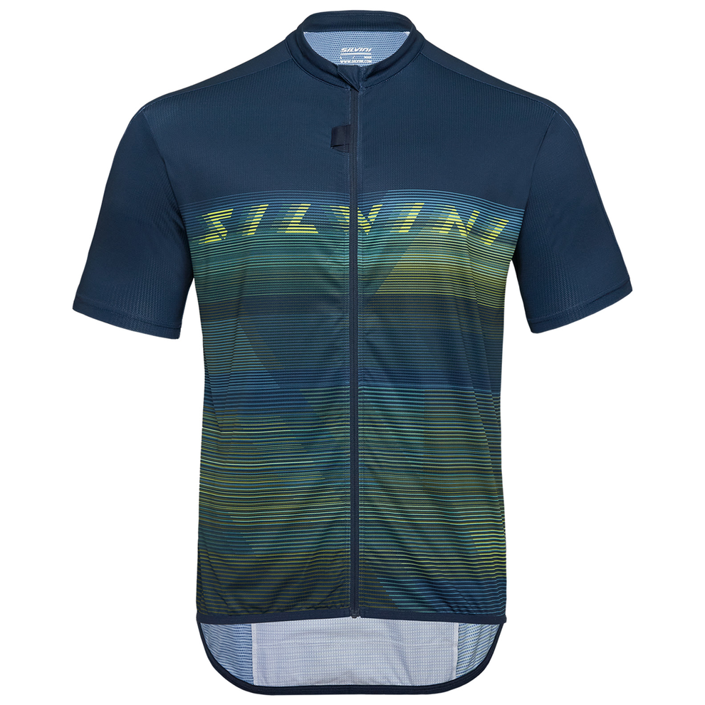 Pánský cyklistický dres Silvini Turano Velikost: L / Barva: modrá/zelená