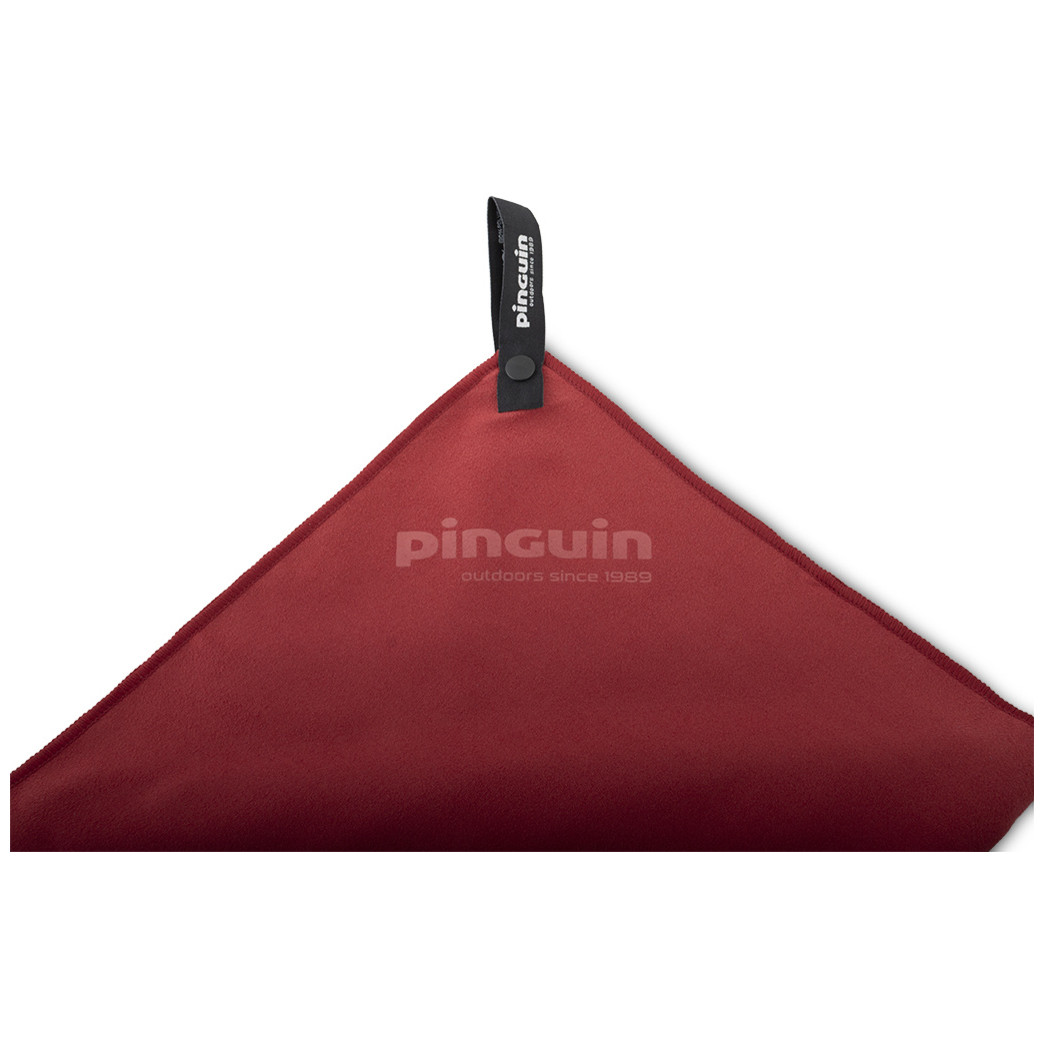 Ručník Pinguin Micro towel Logo XL Barva: červená