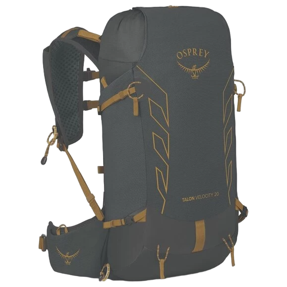 Turistický batoh Osprey Talon Velocity 20 Velikost zad batohu: L/XL / Barva: černá/žlutá